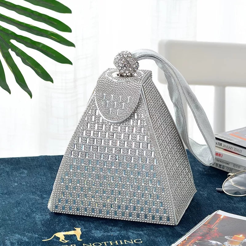 Pyramid Rhinestone bag